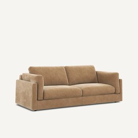 Slaapbank in stonewashed fluweel, CESAR