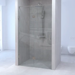 Brauer JC profielloze nisdeur 130cm met 70cm deur gekoppeld RVS
