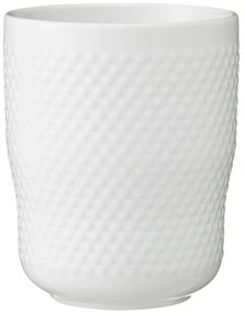 HEMA Mok - 300 Ml - Bergen - Wit Bolletjes Reliëf (wit)