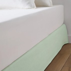 Effen bedrand in zuiver katoen Panama