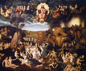 Bosch, Hieronymus - Kunstdruk The Last Judgment, 1506-1508, (40 x 35 cm)