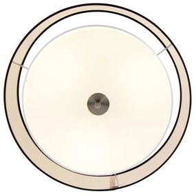 Smart plafondlamp zwart met wit 50 cm incl. 3 Wifi A60 - Drum Duo