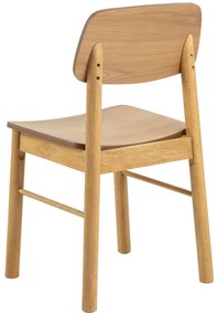 ZARION Natuurlijk Eiken - HOUTEN STOEL VOOR KEUKEN, WOONKAMER, RESTAURANT