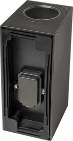 Moderne buiten wandlamp zwart kunststof 2-lichts - Baleno