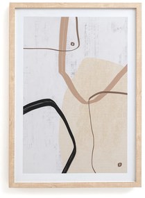 Bedrukte affiche in kader 50x70 cm, Saya