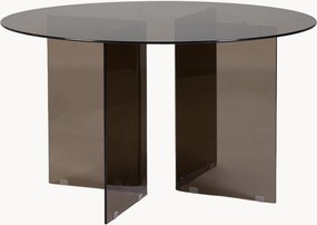 Ronde glazen eettafel Iride