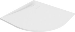 Mexen Bert halfronde douchebak SMC 90 x 90 cm, wit - 4KR109090