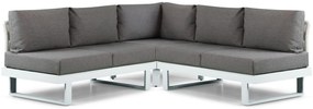 Hoek loungeset 5 personen Aluminium Wit Lifestyle Garden Furniture Lorenzo