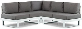 Hoek loungeset 5 personen Aluminium Wit Lifestyle Garden Furniture Lorenzo