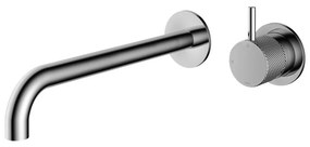 Hotbath Cobber X inbouw wastafelmengkraan 25cm geborsteld koper PVD