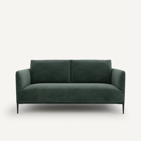 Compacte zitbank in fluweel, Oscar, ontwerp E. Gallina