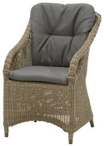 4 Seasons Outdoor Vasco dining chair, pure  Tuinstoel    antraciet weerbestendig