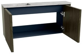 Mondiaz Joya DLux 90cm toiletmeubel ronding rechts shadow met wastafel faye links 1 kraangat glace
