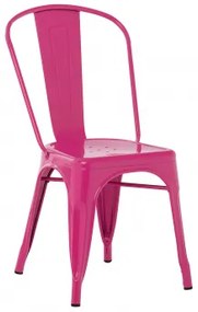 Pakket Van 2 Lix Stapelbare Eetkamerstoelen Roze – Fuchsia - Sklum