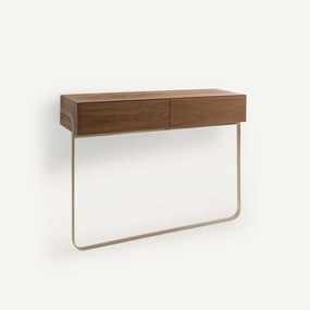 Wandconsole in walnootfineer, Merten