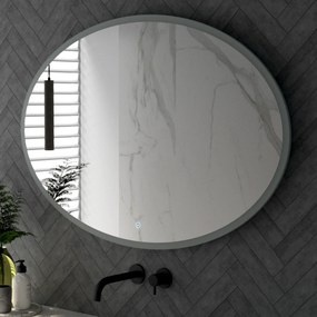 Sanituba Horizon spiegel 120cm ovaal met LED verlichting en touch bediening