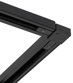 Modern railsysteem met 5 spots zwart 1-fase  - Iconic Suplux