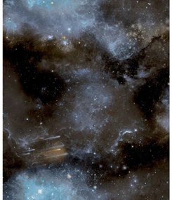 Noordwand Good Vibes Behang Galaxy with Stars blauw en zwart