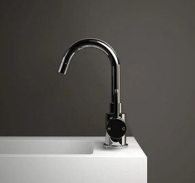 Clou Xo wastafelkraan met draaibare uitloop type 1 chroom