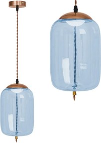 LED Plafondlamp Hangend Glas Blauw APP443-CP