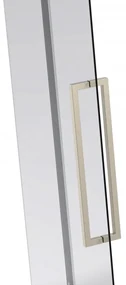 Van Rijn ST08 douchedeur met rookglas 135-145cm RVS