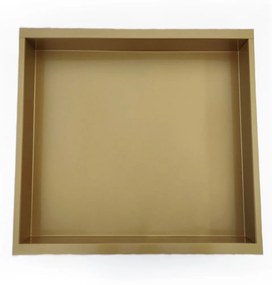 Mueller inbouw nis 30x30x10cm RVS goud