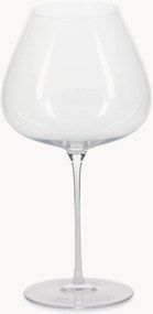 Rode wijnglazen Lux van kristalglas, 6-delig
