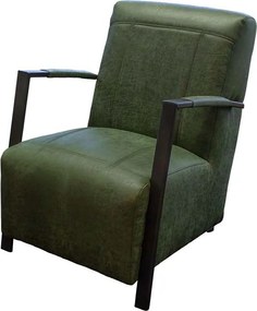 Fauteuil - Rosetta - Lederlook Missouri groen 10
