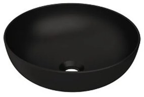 Plieger Round waskom - 38x38x13.6cm - mat zwart 0271120