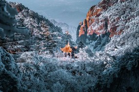 Foto Gorgeous pagoda at Huangshan Mountain, Anhui, Jackyenjoyphotography