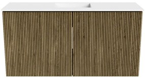 Mondiaz Joya 80cm toiletmeubel dusk met wastafel faye midden 1 kraangat talc