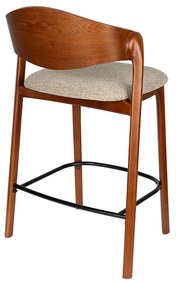 Dutchbone Babington Vintage Barkruk Walnoot