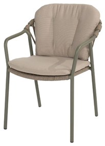 Taste by 4 Seasons Manitoba stapelbare tuinstoel olijfgroen SALE Tuinstoel taupe weerbestendig