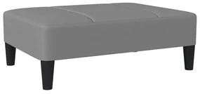 vidaXL Voetenbank 78x56x32 cm kunstleer grijs