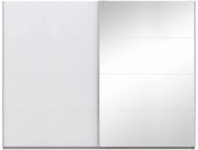 Goossens Basic Kledingkast Miami, 271 cm breed, 210 cm hoog, 1x spiegeldeur re en 1x schuifdeur li