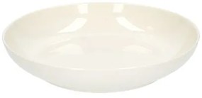 Diepbord, organisch, porselein, wit,Ø 23 cm