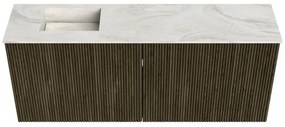 Mondiaz Joya DLux 100cm toiletmeubel shadow met wastafel faye links 1 kraangat ostra