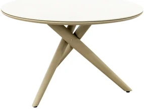 Dublin ronde tuintafel Ø120 cm. - Latte
