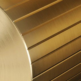 Brauer Stripe inbouw wastafelkraan ColdStart met rechte uitloop en afdekplaat model A1 messing geborsteld PVD