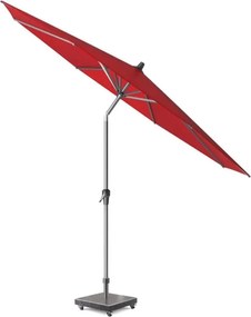 Riva parasol 250 cm rond rood met kniksysteem