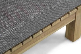 Santika Furniture Santika Arlington Lounger Met Antraciet Kussen Teak Old Teak Greywash