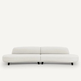 6-zits bank in gemêleerd bouclé, Rosebury, ontwerp Emmanuel Gallina