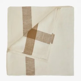 Mirela Katoenen Tafelkleed 170x250 Cm Moka Bruin - Sklum