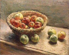 Monet, Claude - Kunstreproductie A Bowl of Apples; Le Panier de Pommes, 1880, (40 x 30 cm)