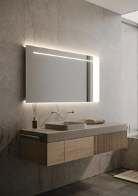 Martens Design Ibiza spiegel met LED verlichting, spiegelverwarming en sensor 140x70cm
