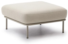 Kave Home Aurum Vierkante Hocker Ecru Beige