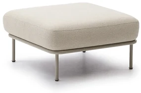 Kave Home Aurum Vierkante Hocker Ecru Beige