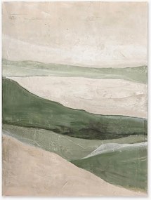 Handgeschilderd canvas Green Field
