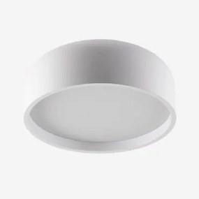 Plafondlamp In Ijzer Glatzer Wit - Sklum
