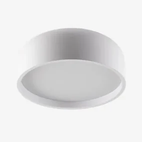 Plafondlamp In Ijzer Glatzer Wit - Sklum